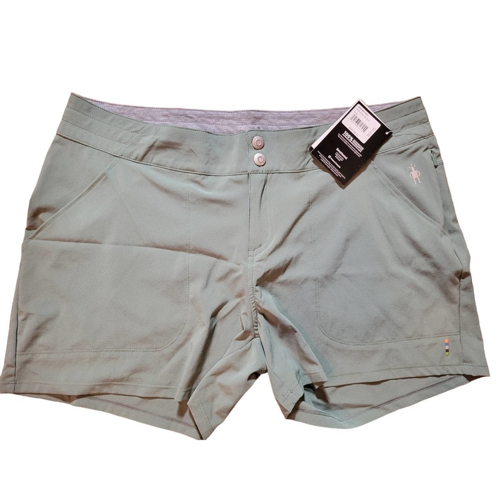 Smartwool Merino Sport Lined Shorts Womens XL Sage